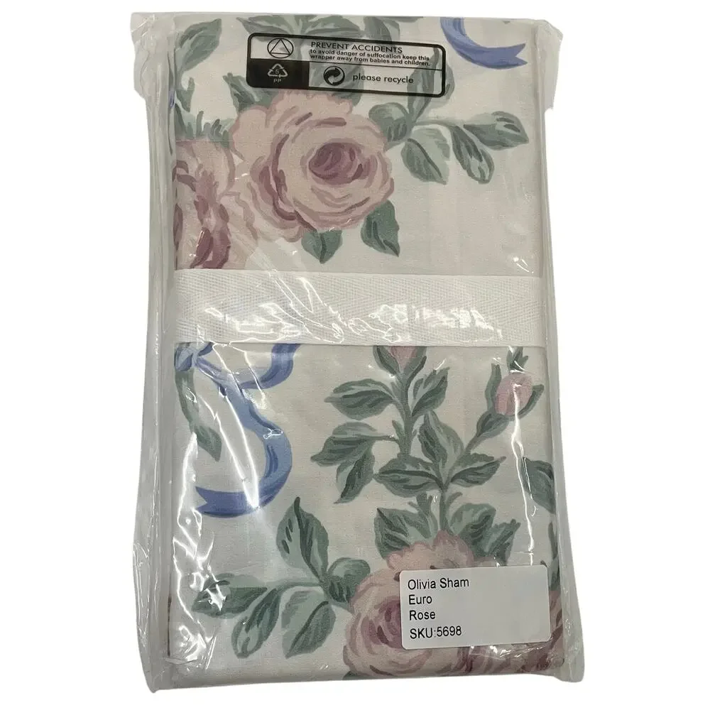 Caitlyn Wilson Bedding Collection Olivia Euro Sham Rose Set of 2